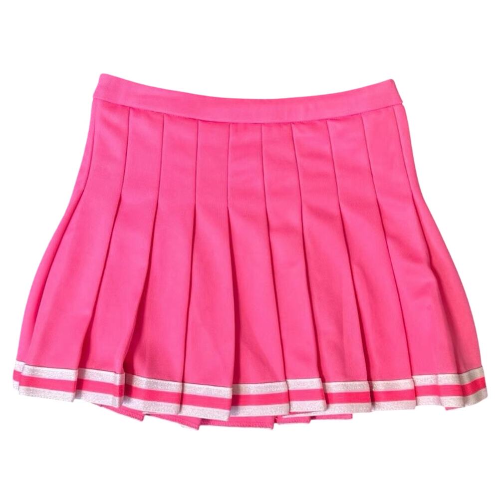 Pizzazz Pink Pleated Cheerleading Skirt Uniform Mini